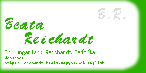 beata reichardt business card